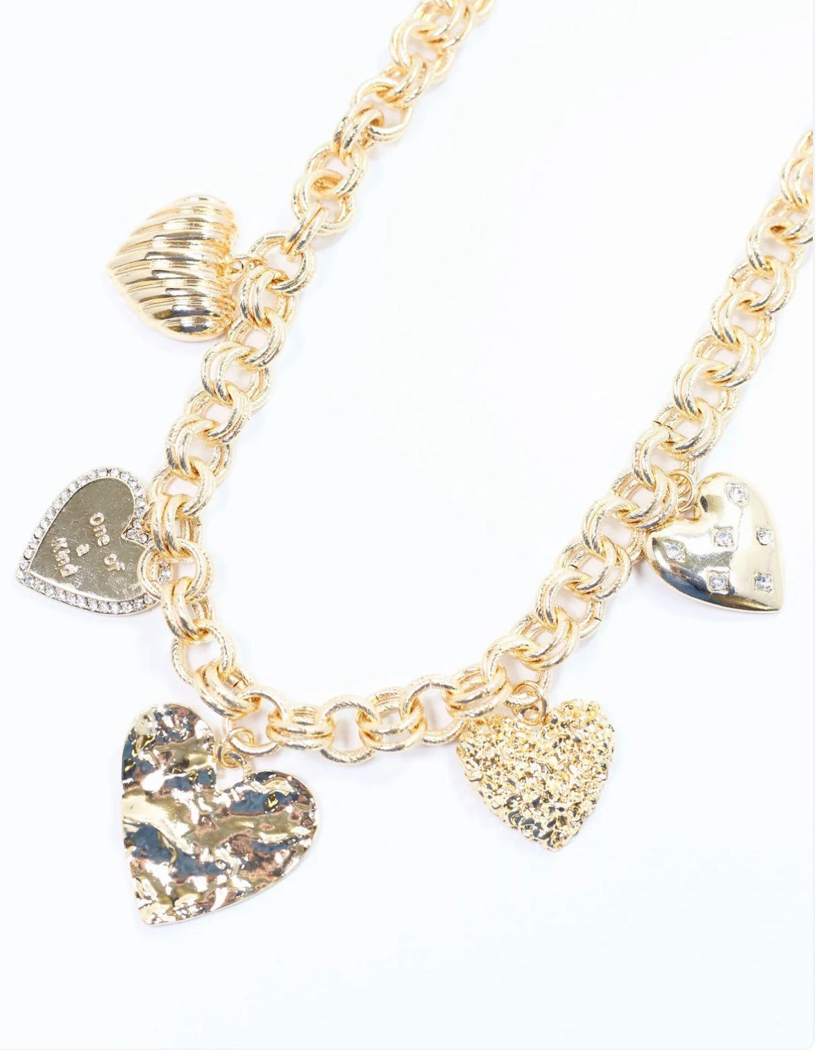 Jillian Heart Charm Necklace - Caroline Hill