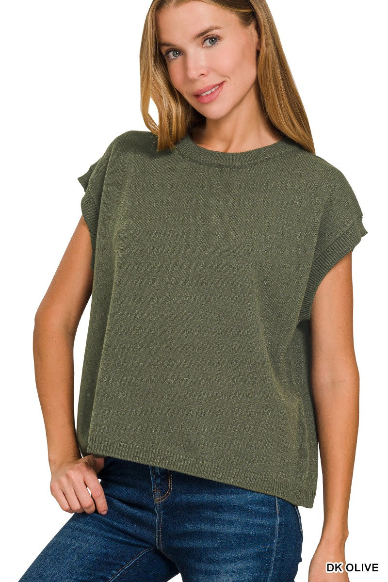 Our Secret Talks Oversized Sweater Vest