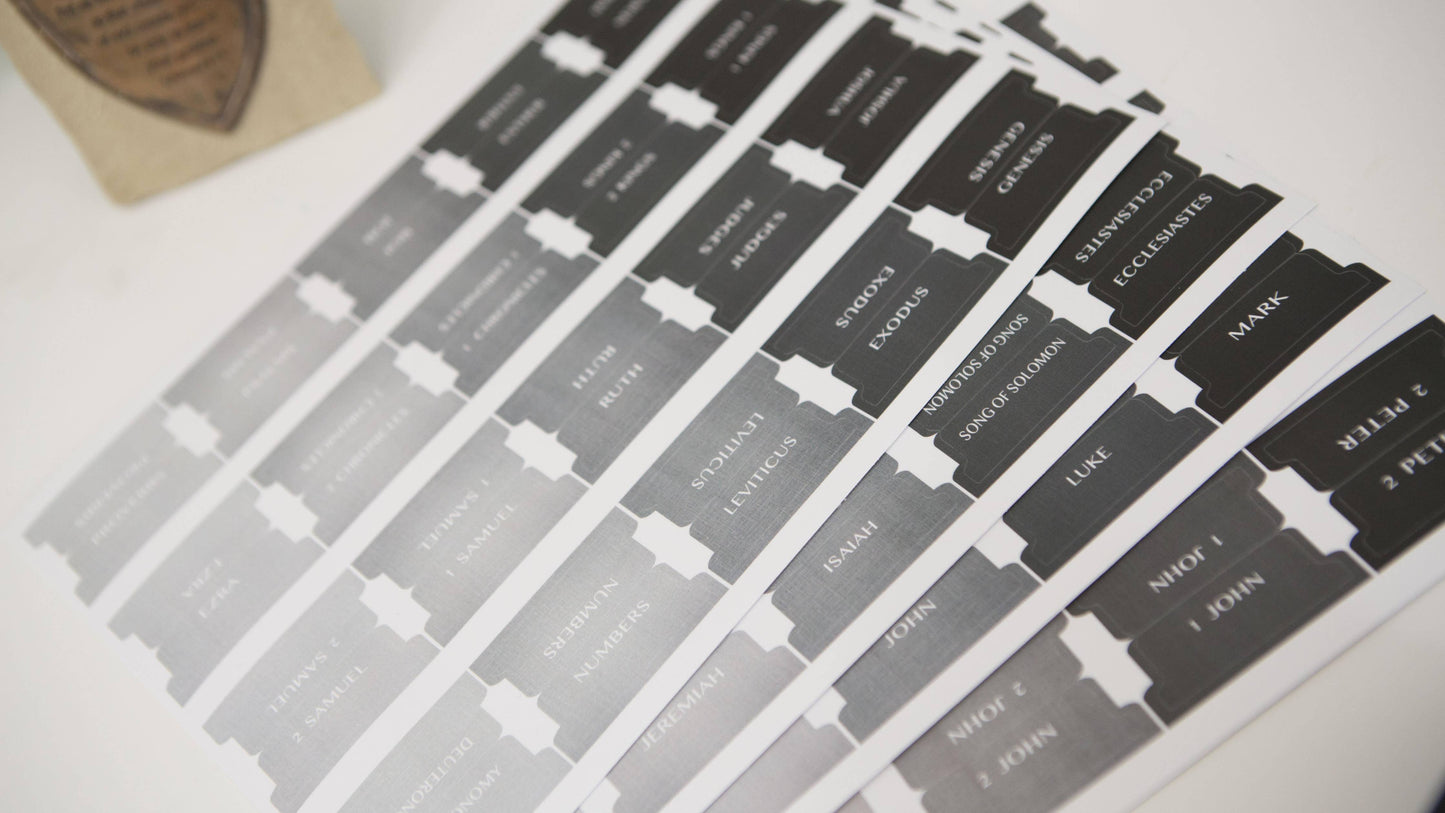 Chosen & Cherished - Bible Tabs | Bible Index Tabs for Men