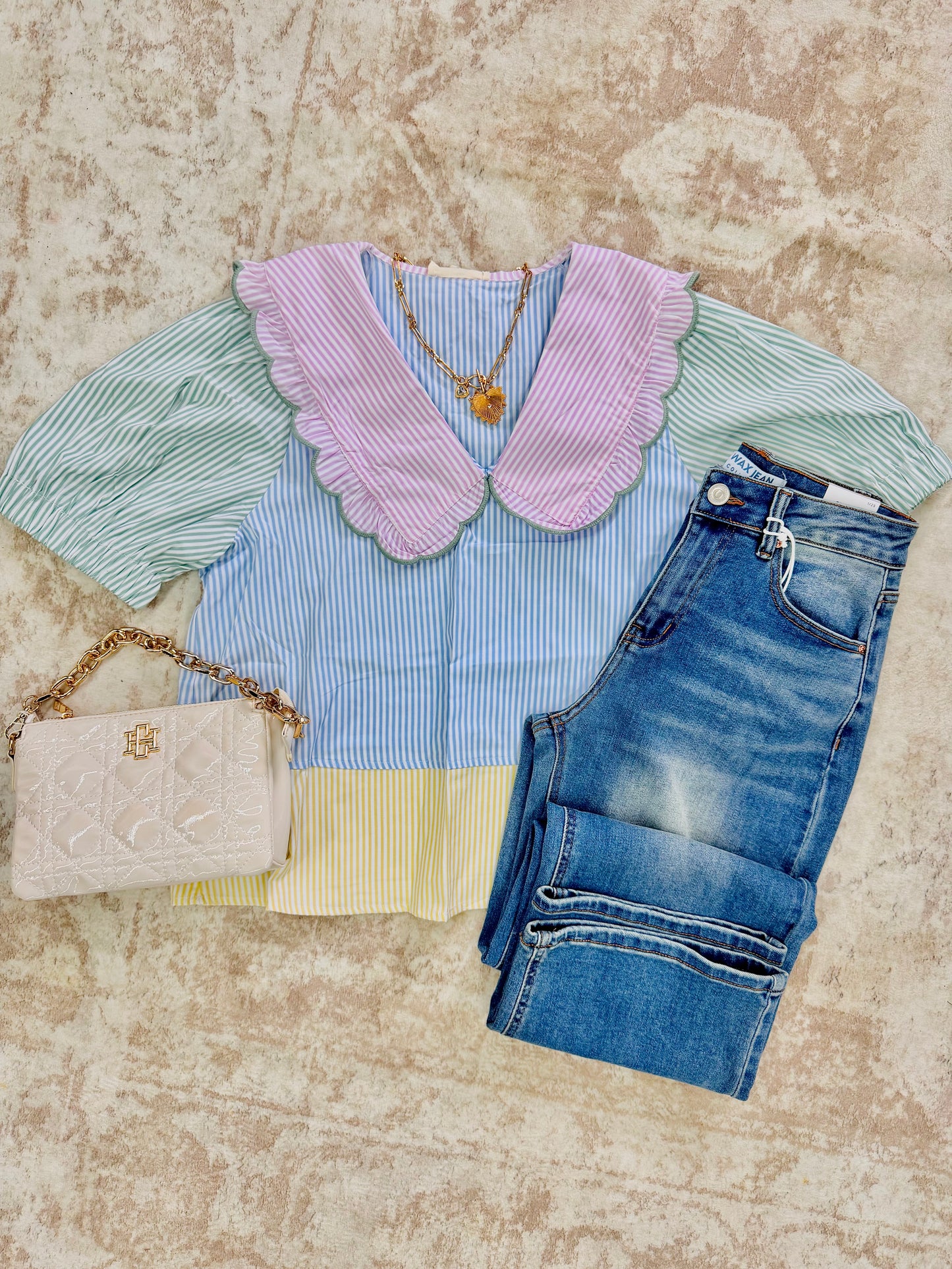 Darla Patch Work Top