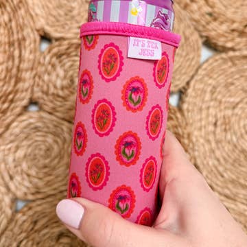 It's Tex Jess - Slim Can Sleeve-Green Floral