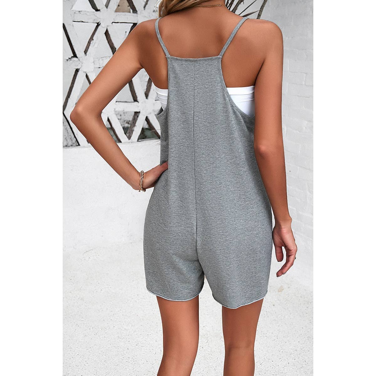 Comfy Wins Everytime Romper - Gray