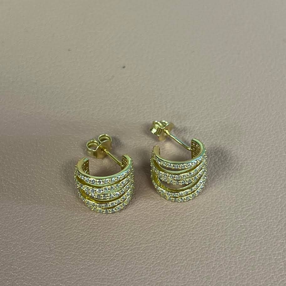 Sahira Jewelry Design - Avery CZ Huggies