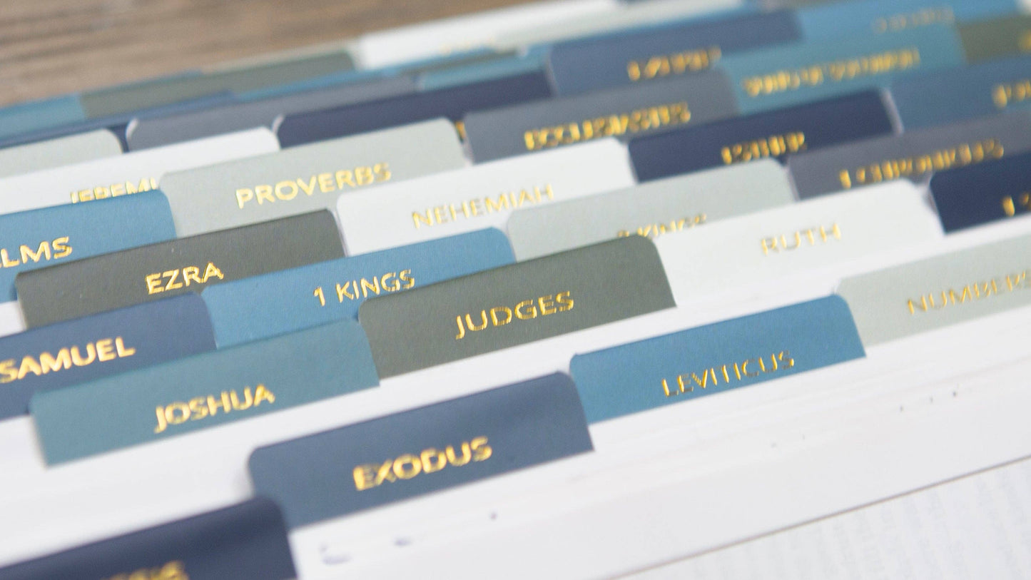 Chosen & Cherished - Mens Bible Tabs | Earth tone Bible Tabs