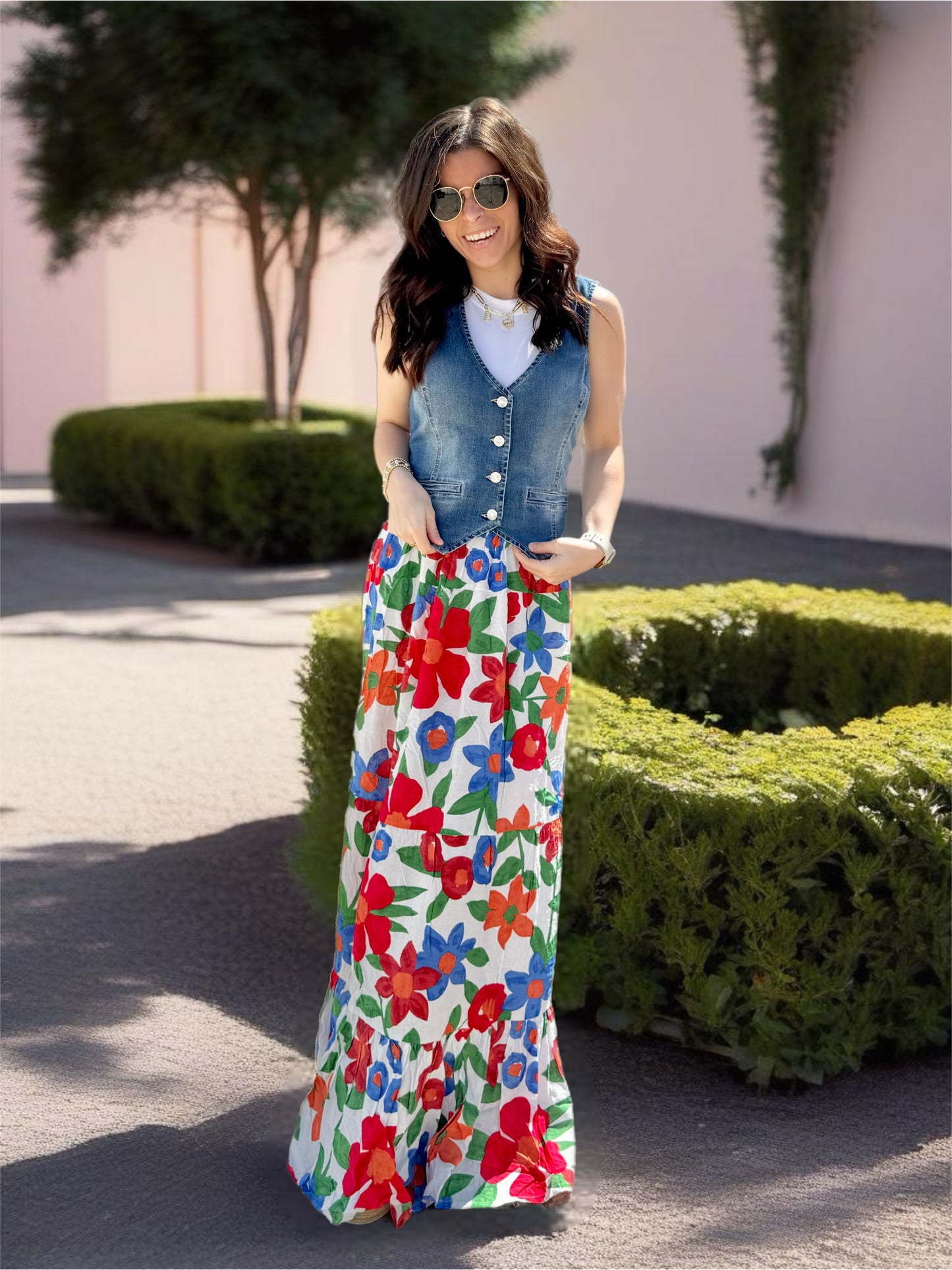 Maya Floral Maxi Skirt