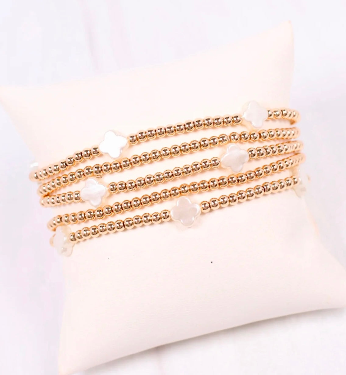 Loken Clover Bracelet Set GOLD - Caroline Hill