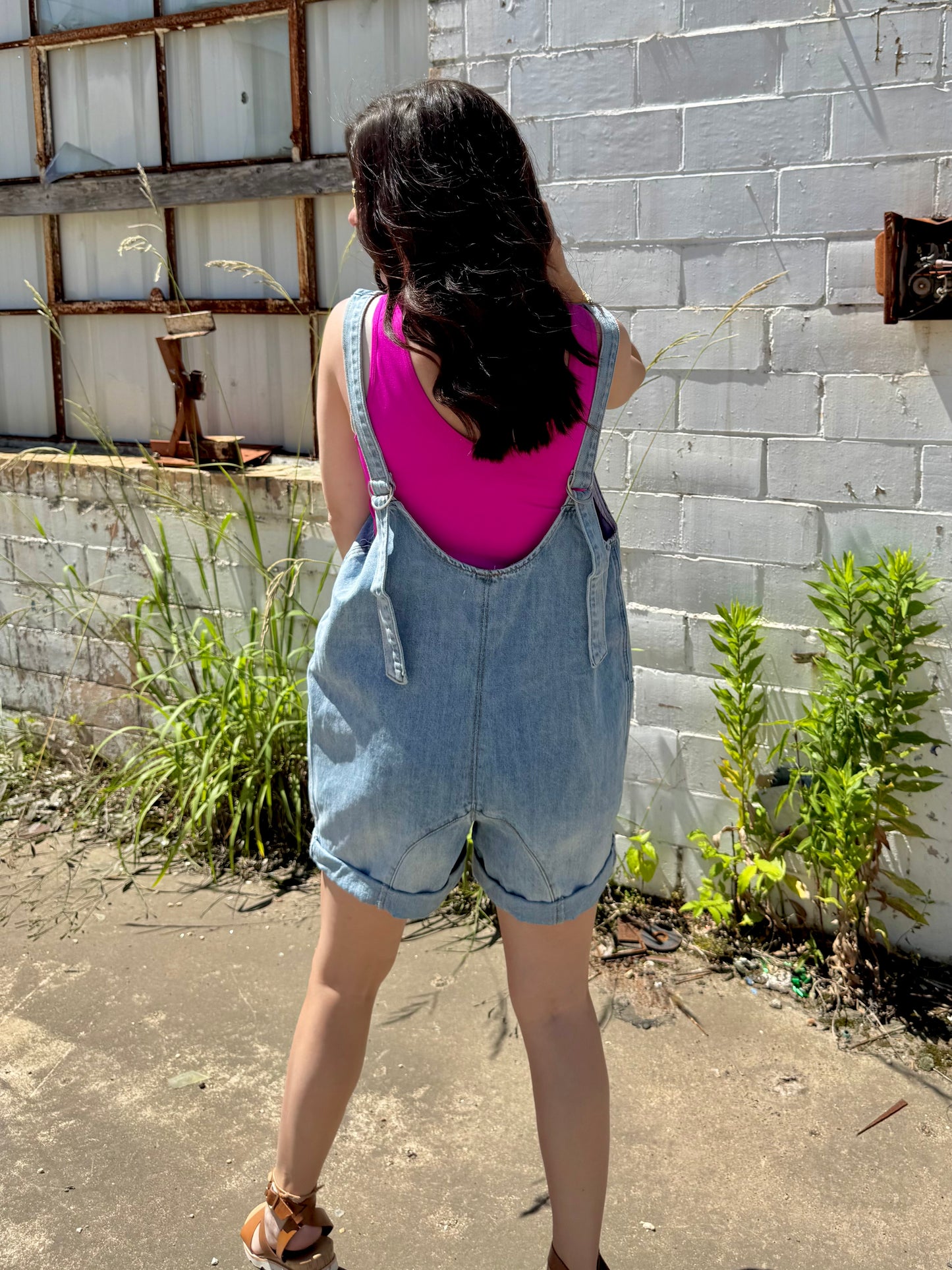 Darling Denim Romper