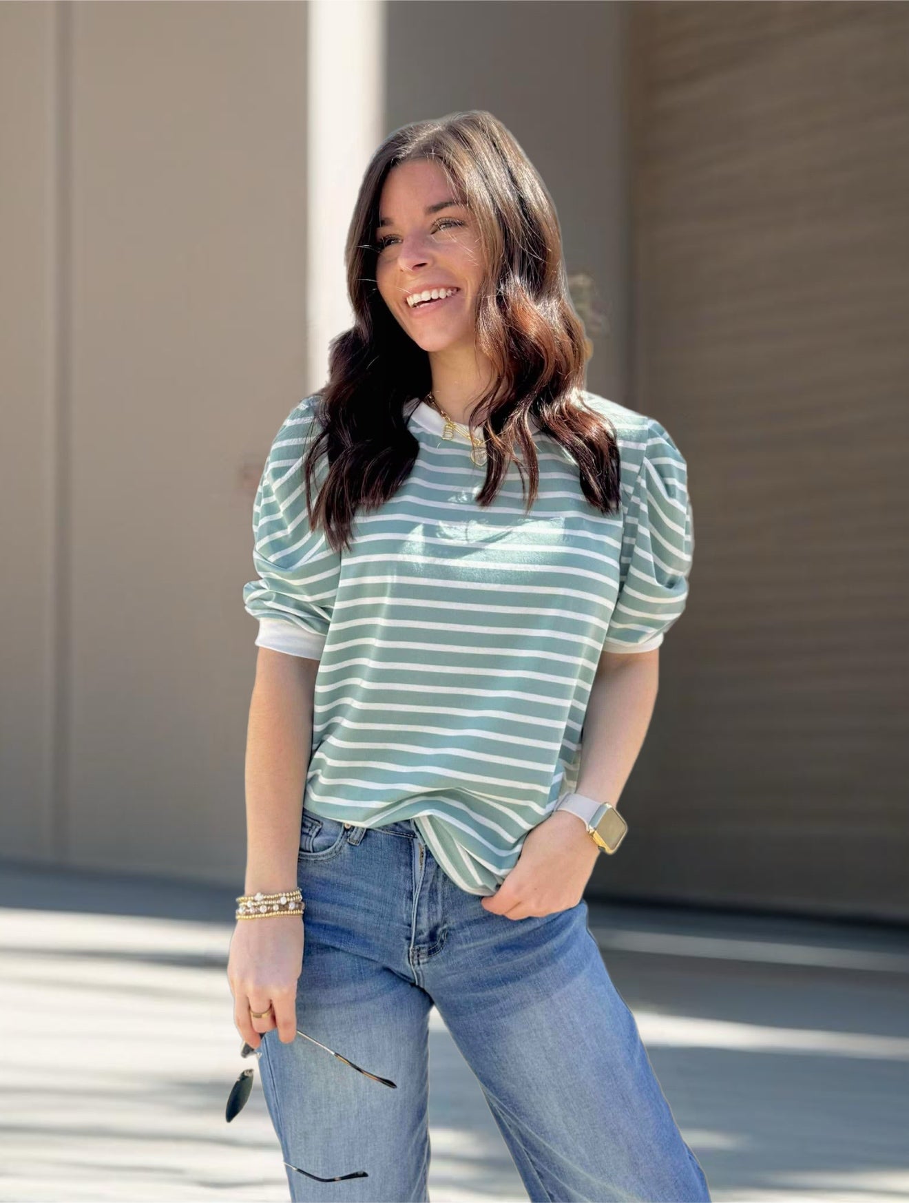 Melanie Striped Top