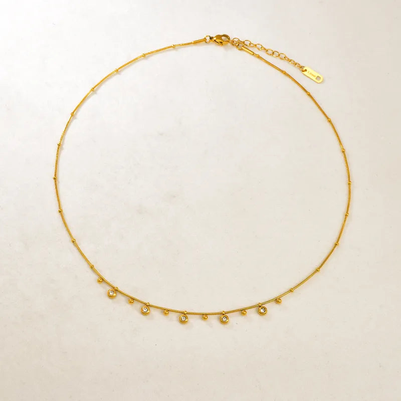 Laila Rhinestone Beaded Necklace