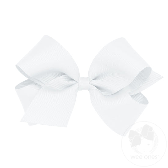 Wee Ones Medium Classic Grosgrain Girls Hair Bow