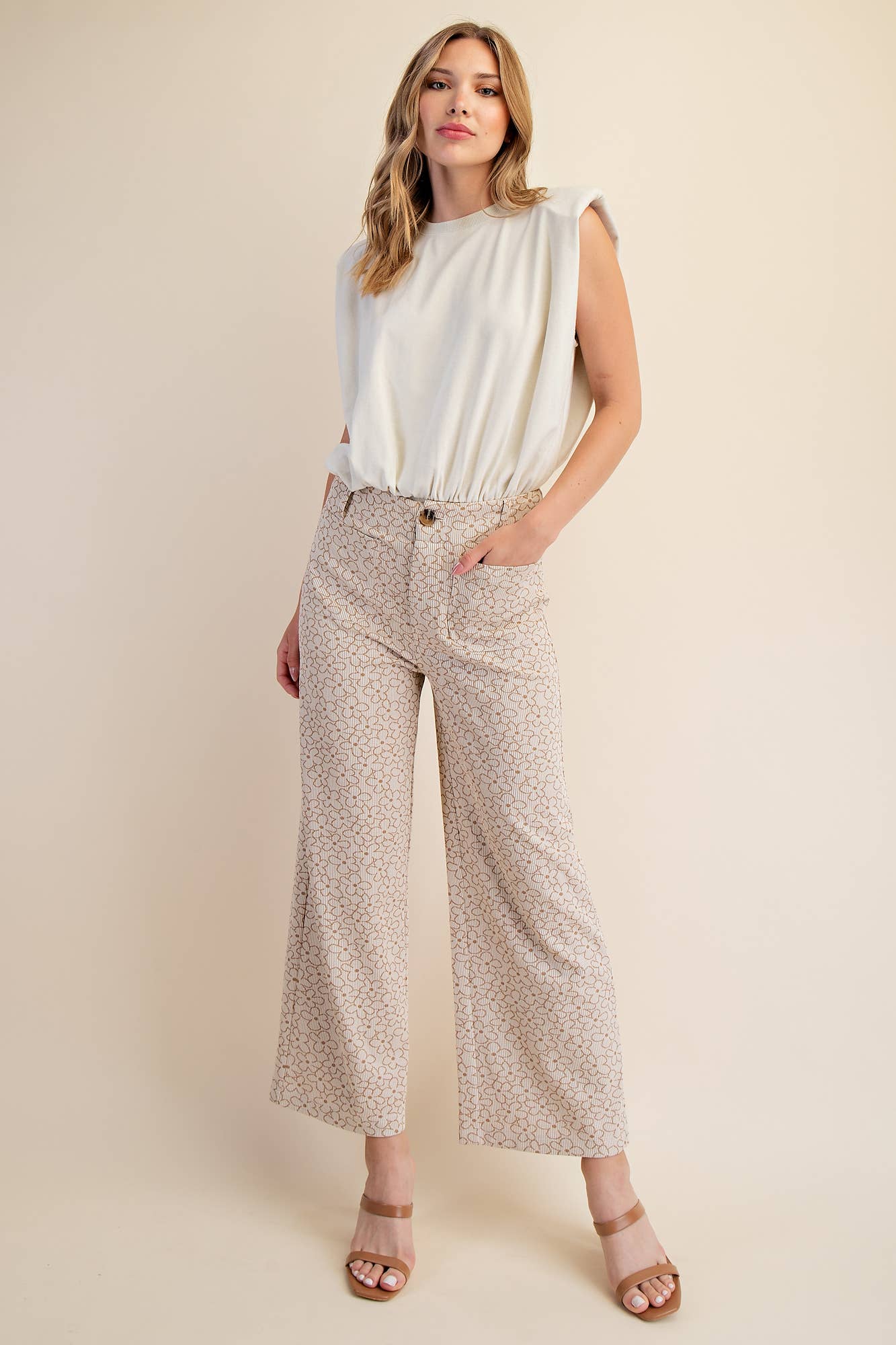 Colette Cropped Wide-Leg Pants