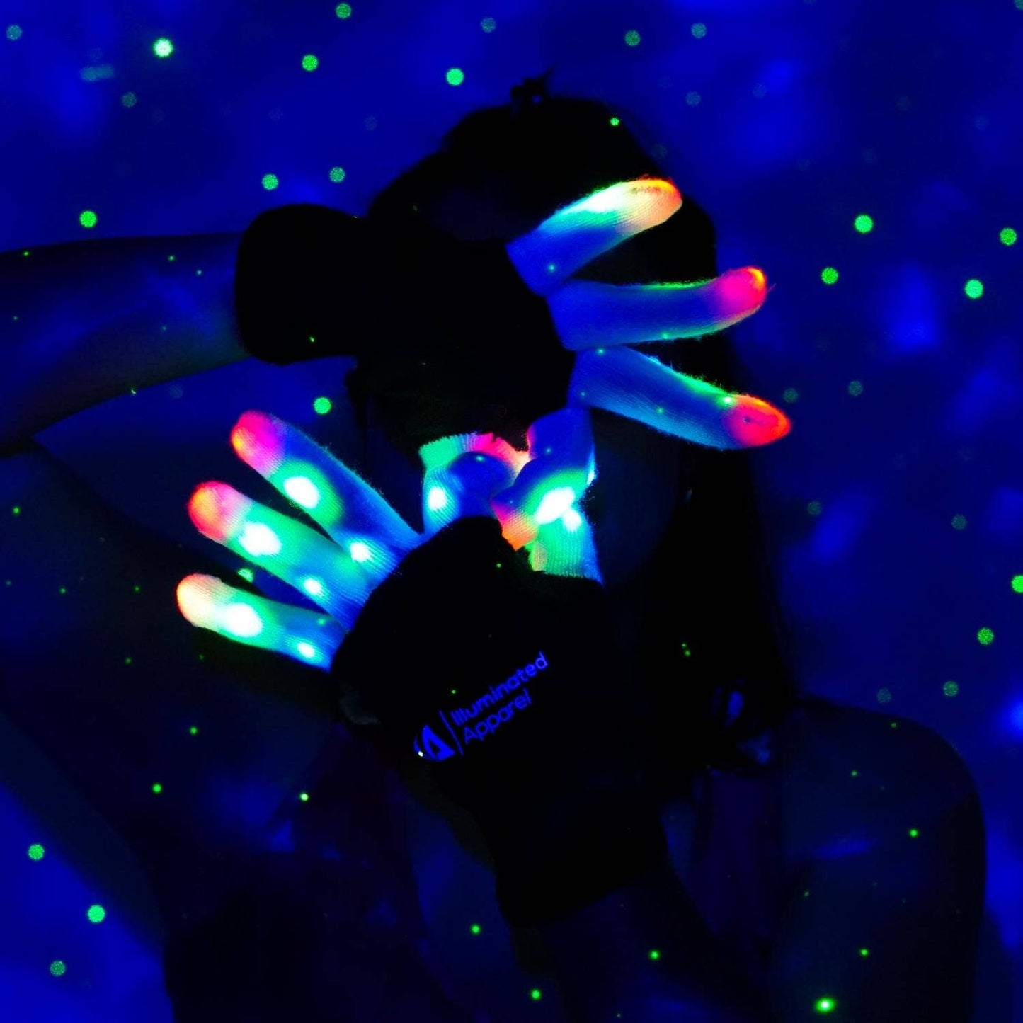 Illuminated Apparel - Kids LED Light Up Gloves: 4-7 Years Old