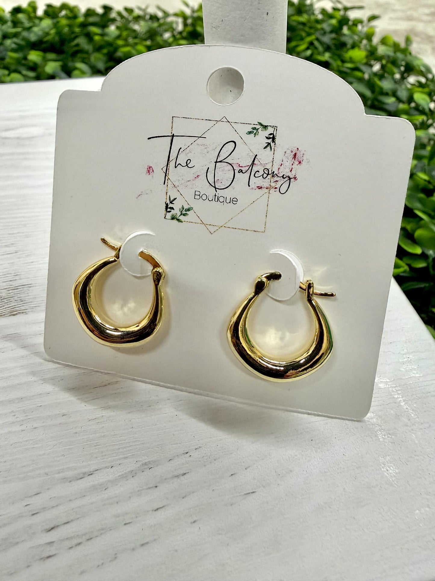 Bubbled Hoop Earrings