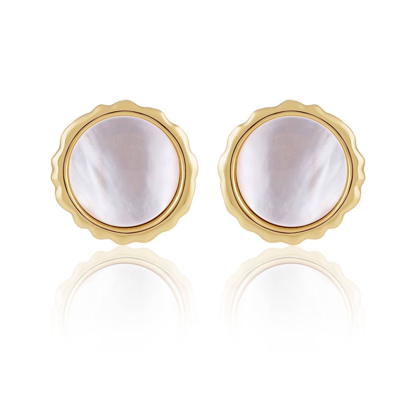 Sahira Jewelry Design - Gwen Mother of Pearl Stud