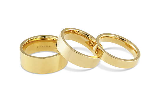 Sahira Jewelry Design - Flat Stackable Ring Set