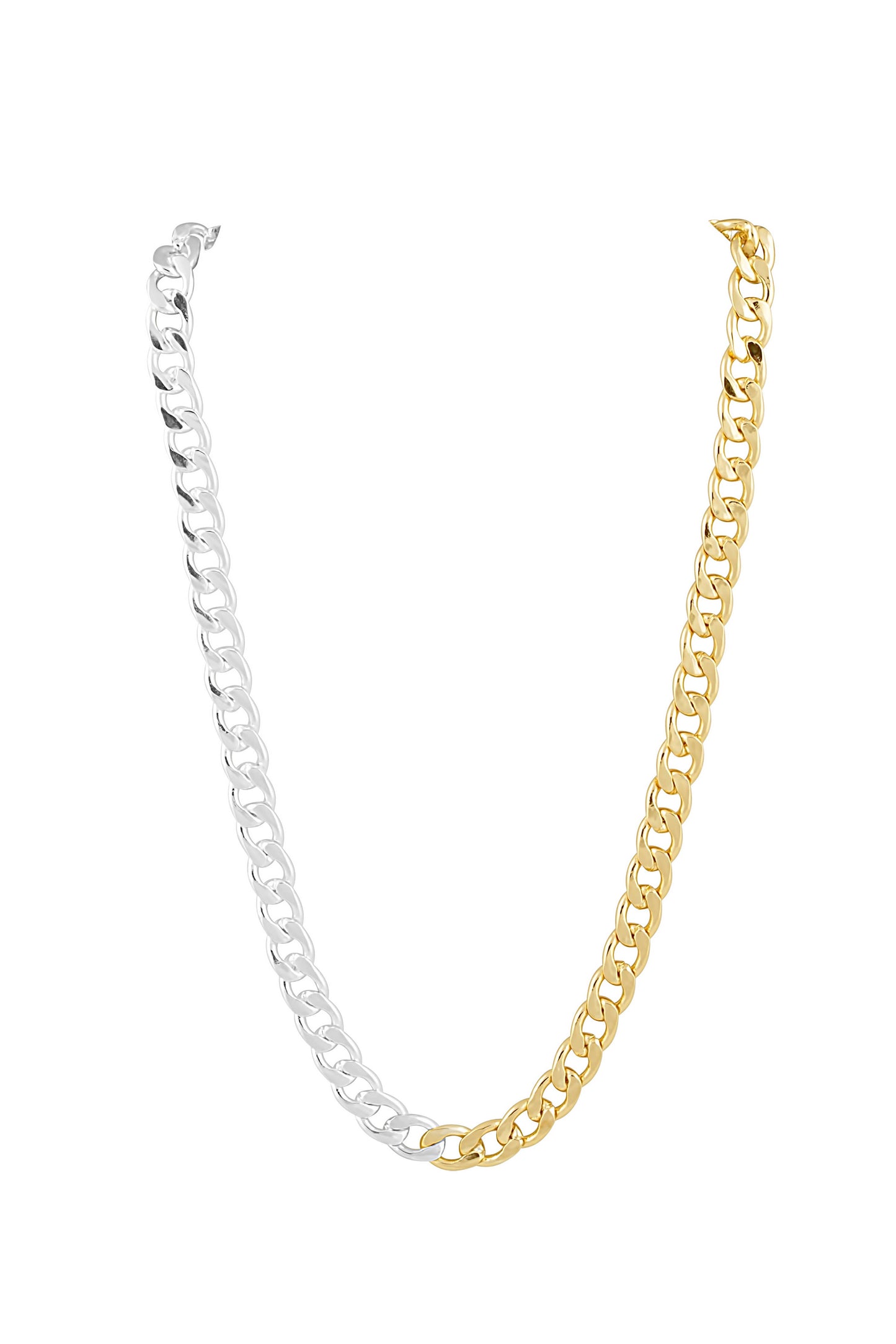 Sahira Jewelry Design - Leila Cuban Link - Two - Tone
