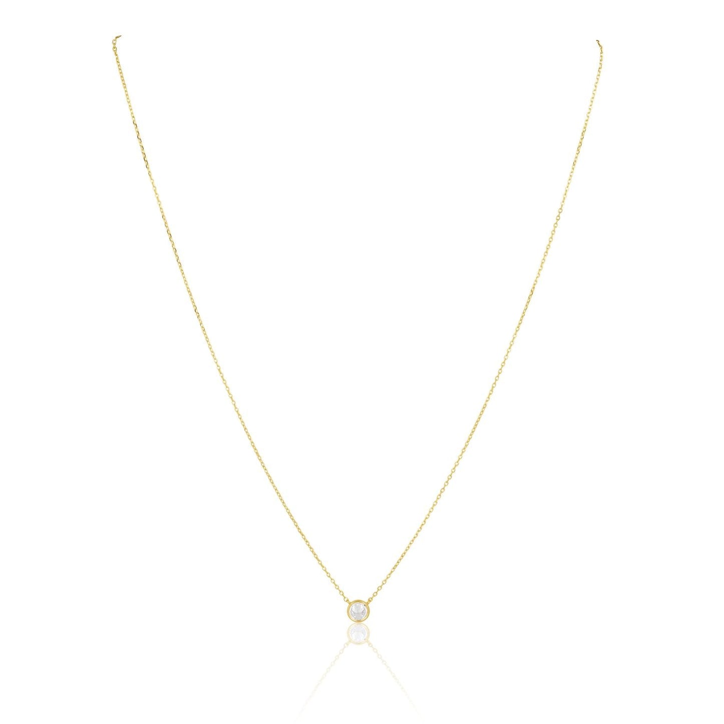 Sahira Jewelry Design - Christie CZ Necklace: Silver