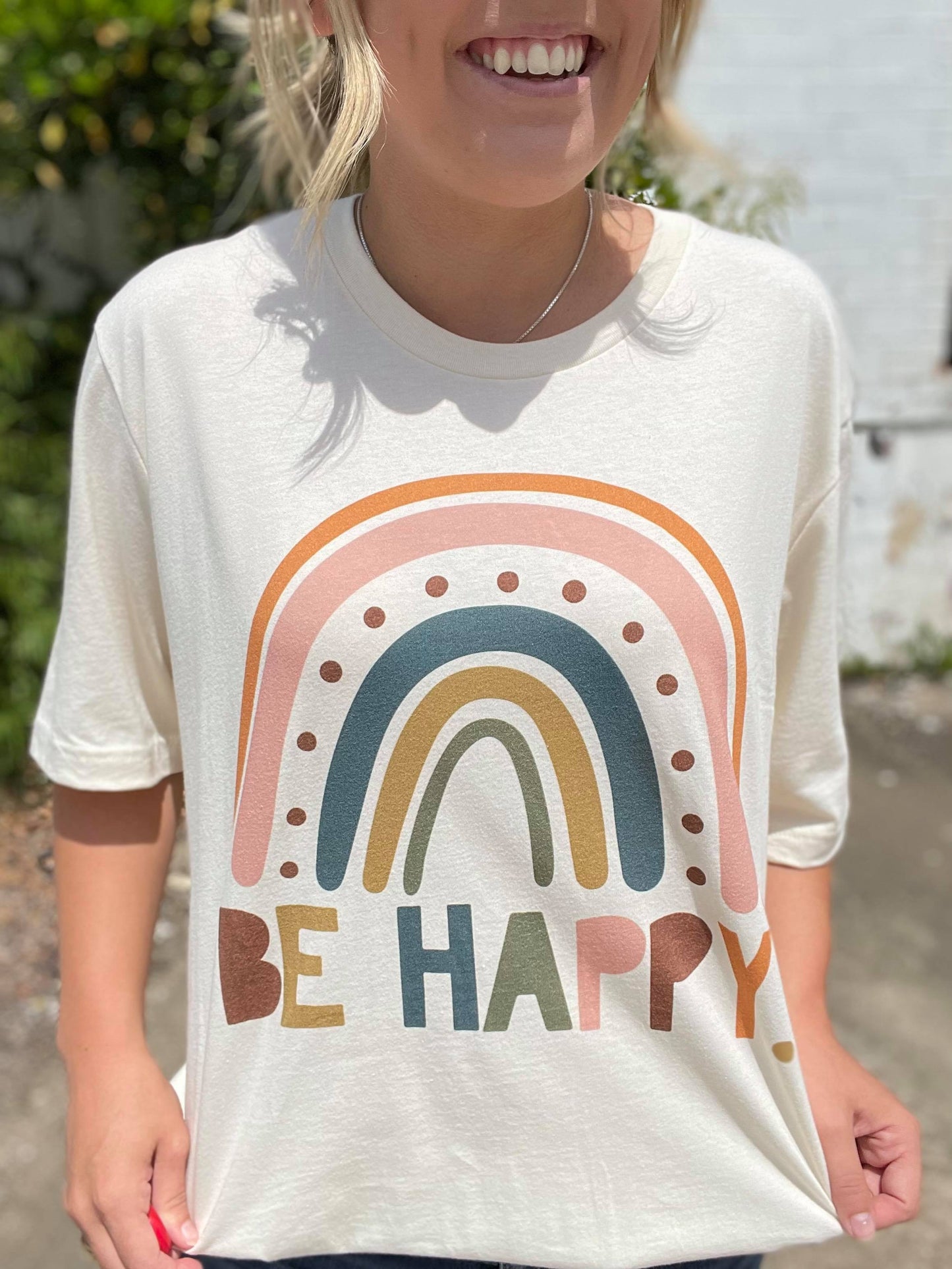 Be Happy Rainbow Tee
