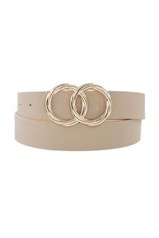 Long Twist Double Circle Belt