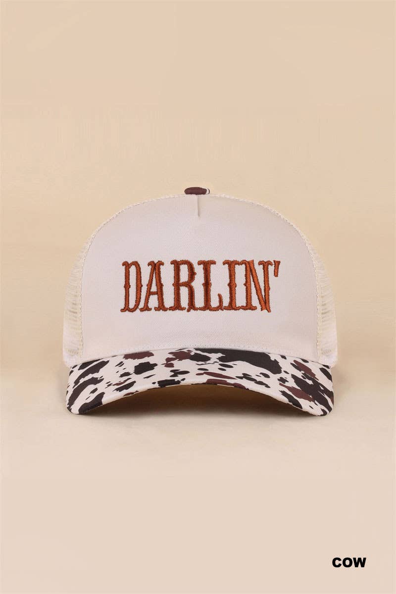 42POPS - Darlin Two Tone Mesh Snapback Hat  Zenana Consgt.