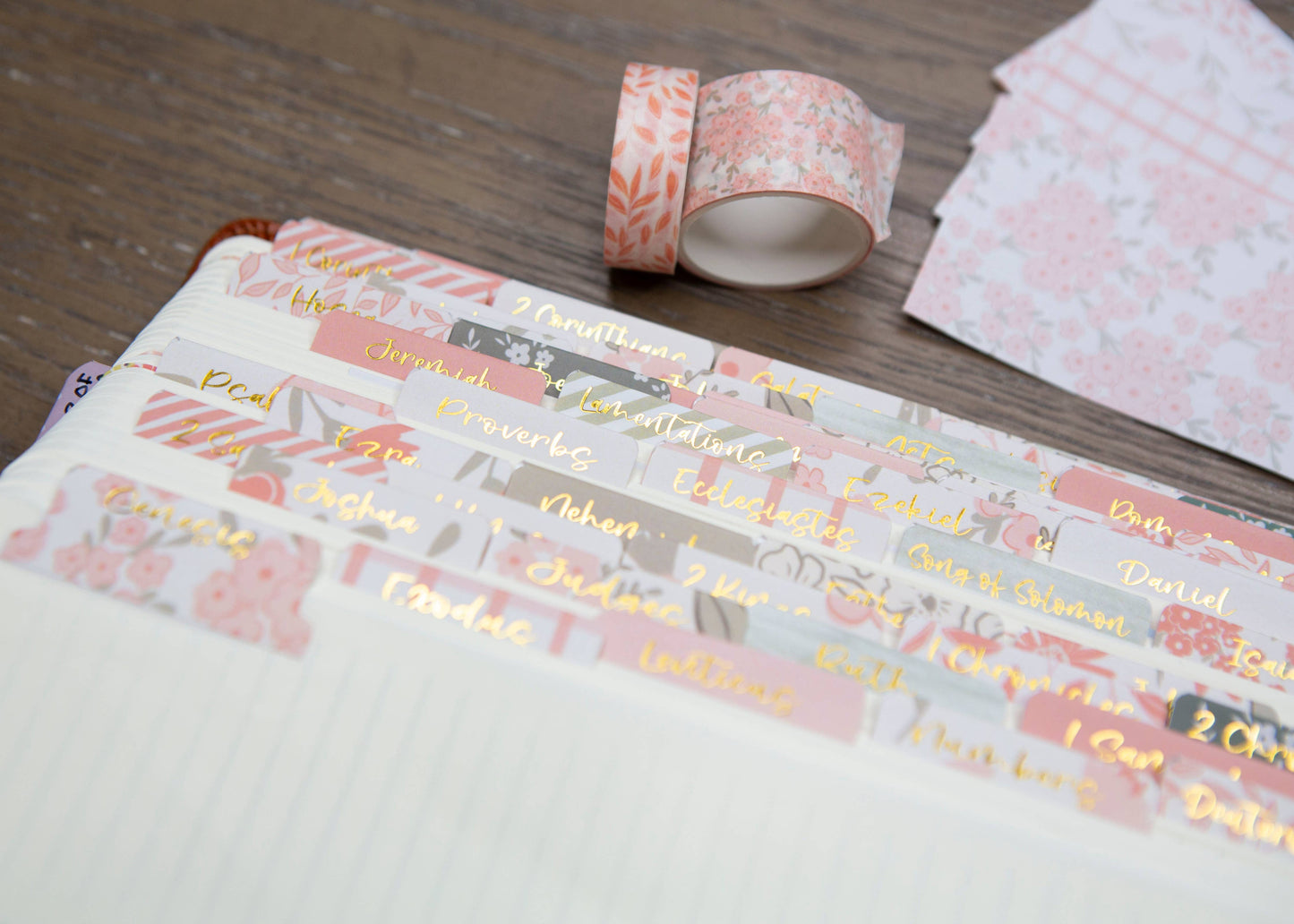 Chosen & Cherished - Pretty Peach Bible Book Tabs