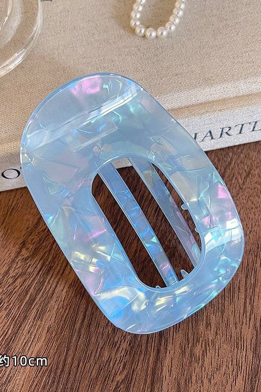 JOSSLYN by wall to wall - Jumbo Lay Flat Oval Hair Claw Clips Secure Styling | 40H1040