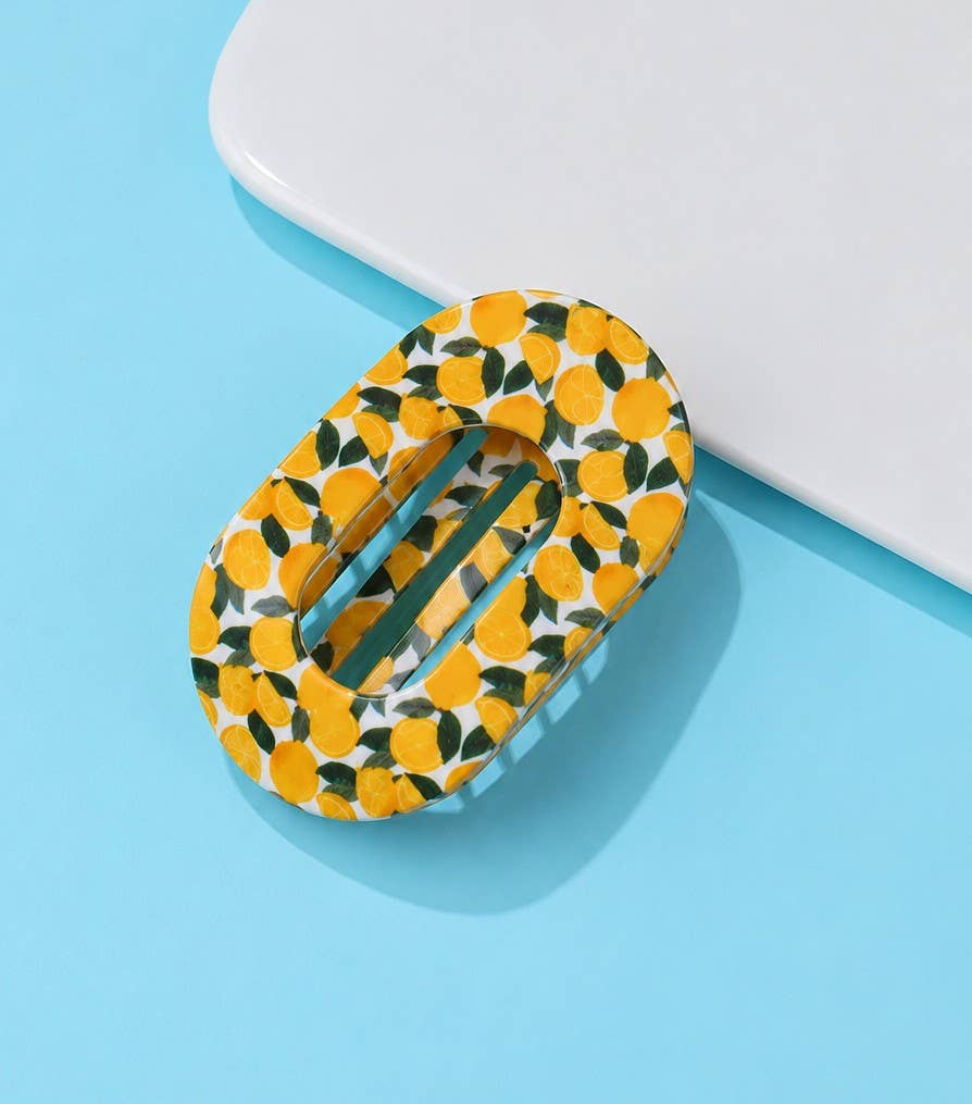 JOSSLYN by wall to wall - Vintage Floral & Leopard Hair Clip | 40H1119
