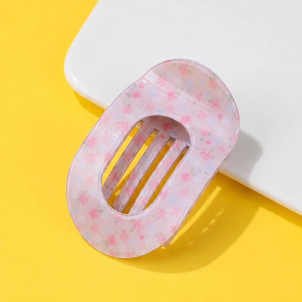JOSSLYN by wall to wall - Jumbo Lay Flat Oval Hair Claw Clips Secure Styling | 40H1137