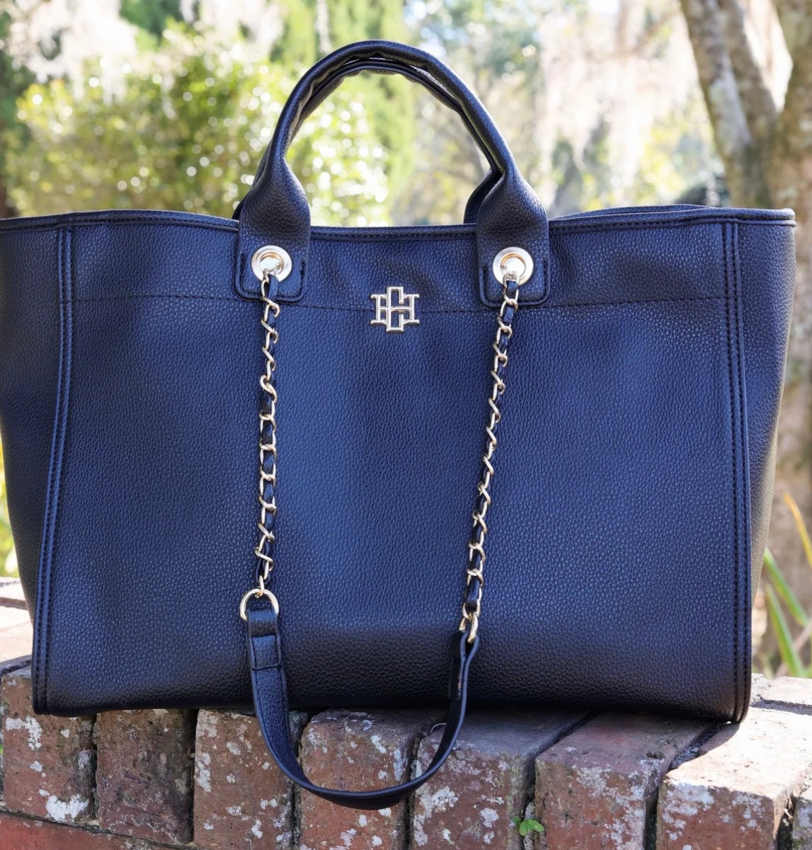 Caroline Hill Melissa Tote Bag Black