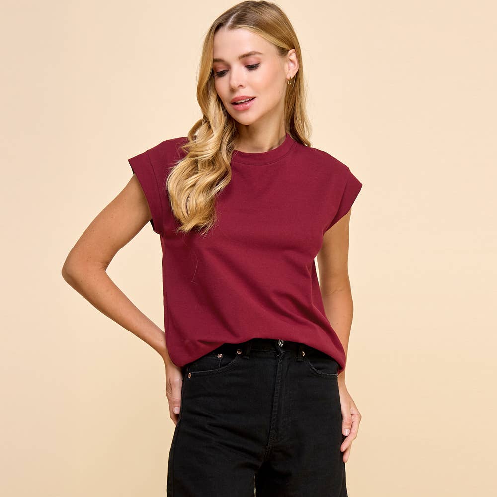 Les Amis - Short Sleeve Solid Top