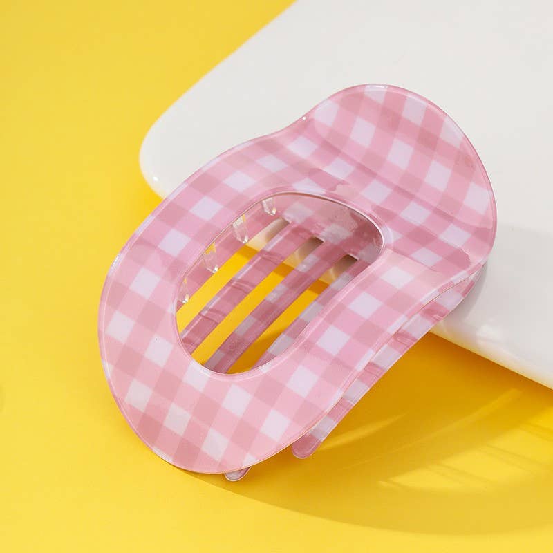 JOSSLYN by wall to wall - Jumbo Lay Flat Oval Hair Claw Clips Secure Styling | 40H1126