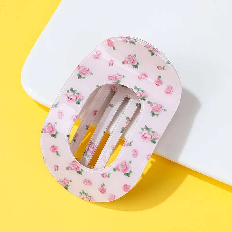 JOSSLYN by wall to wall - Jumbo Lay Flat Oval Hair Claw Clips Secure Styling | 40H1137