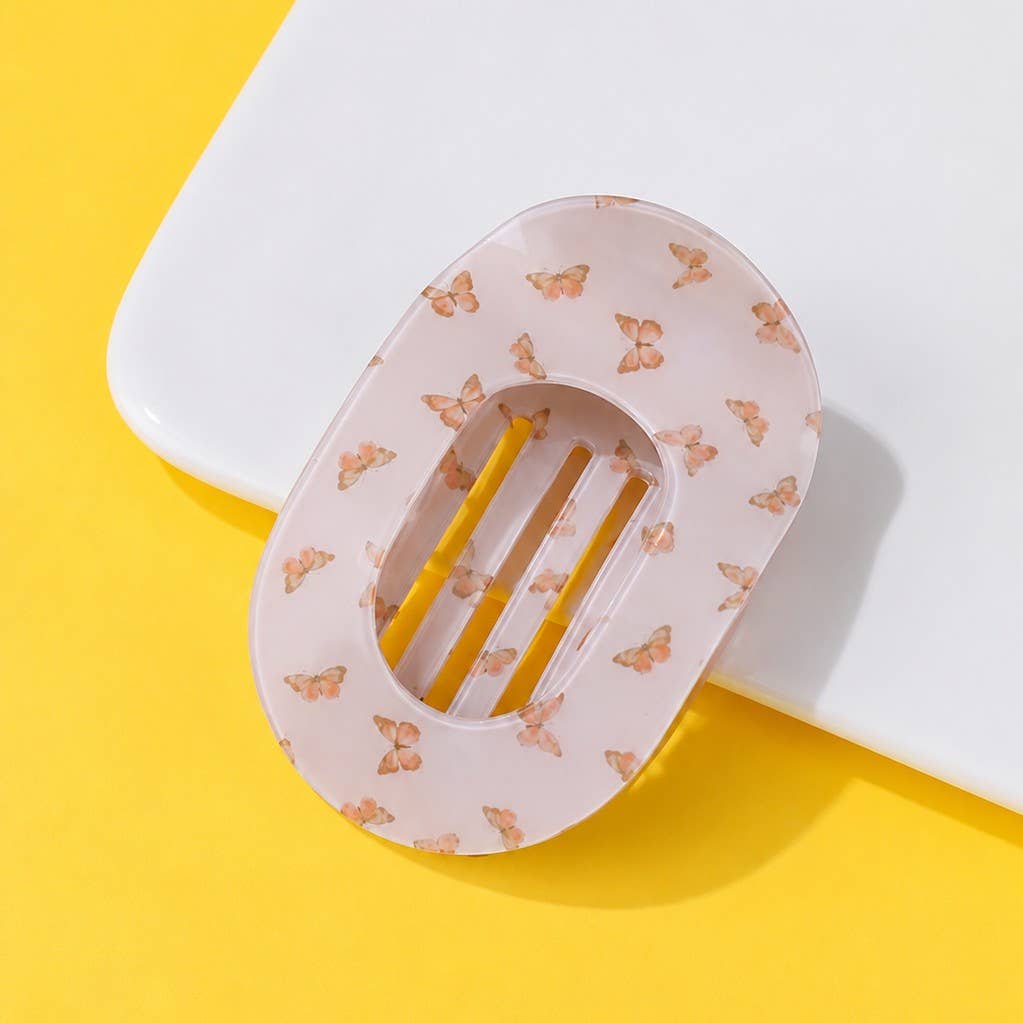 JOSSLYN by wall to wall - Jumbo Lay Flat Oval Hair Claw Clips Secure Styling | 40H1137
