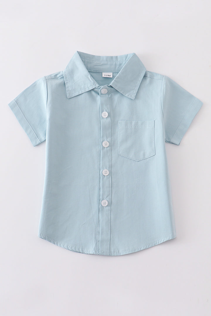 Boys Light blue button-down shirt