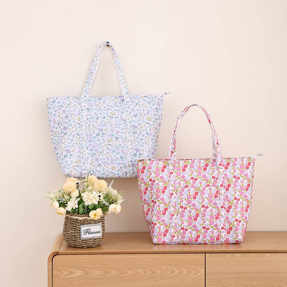 Southern My Sass - Floral Tote Bag Diaper Bag Carry All Tote