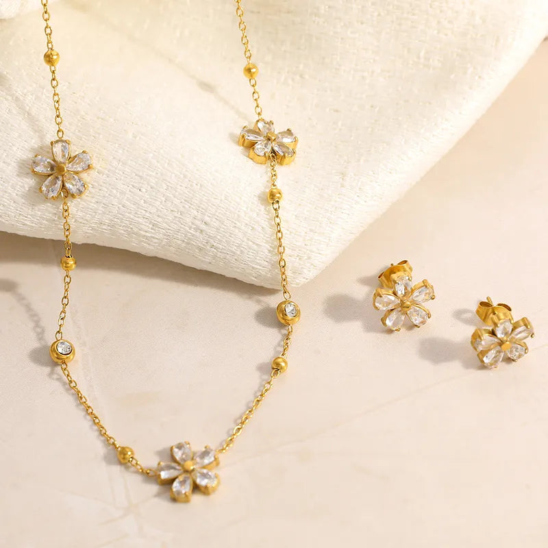 Girls Best Friend Flower Earrings