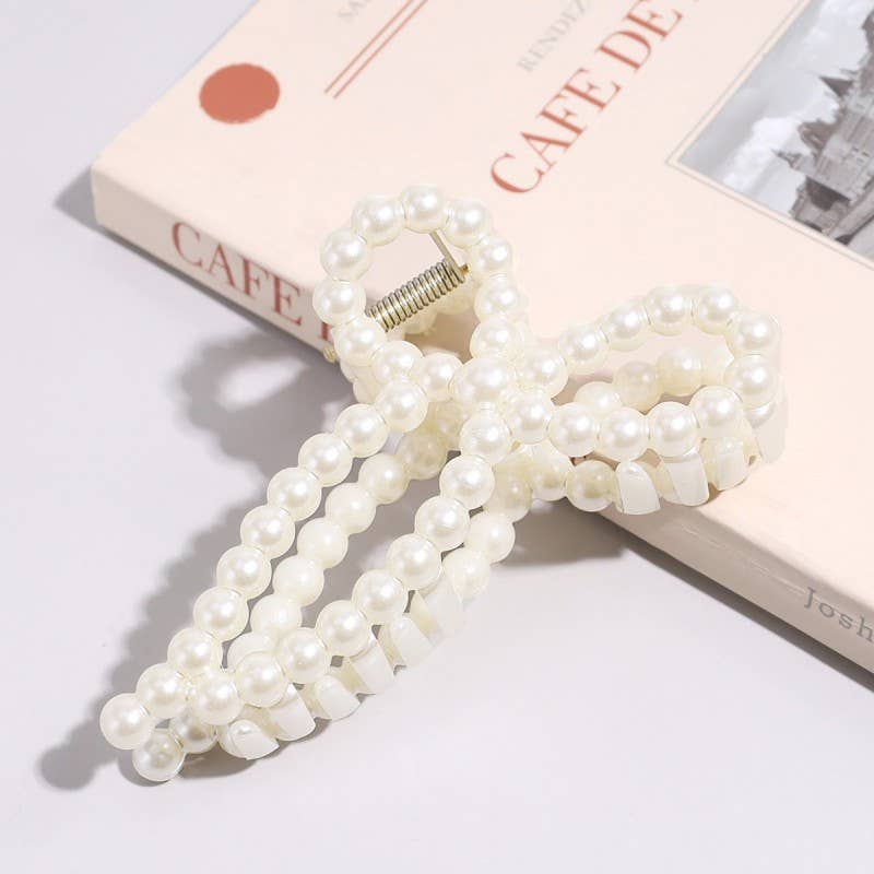 JOSSLYN by wall to wall - PEARL HAIR CLAW CLIPS | 40H736
