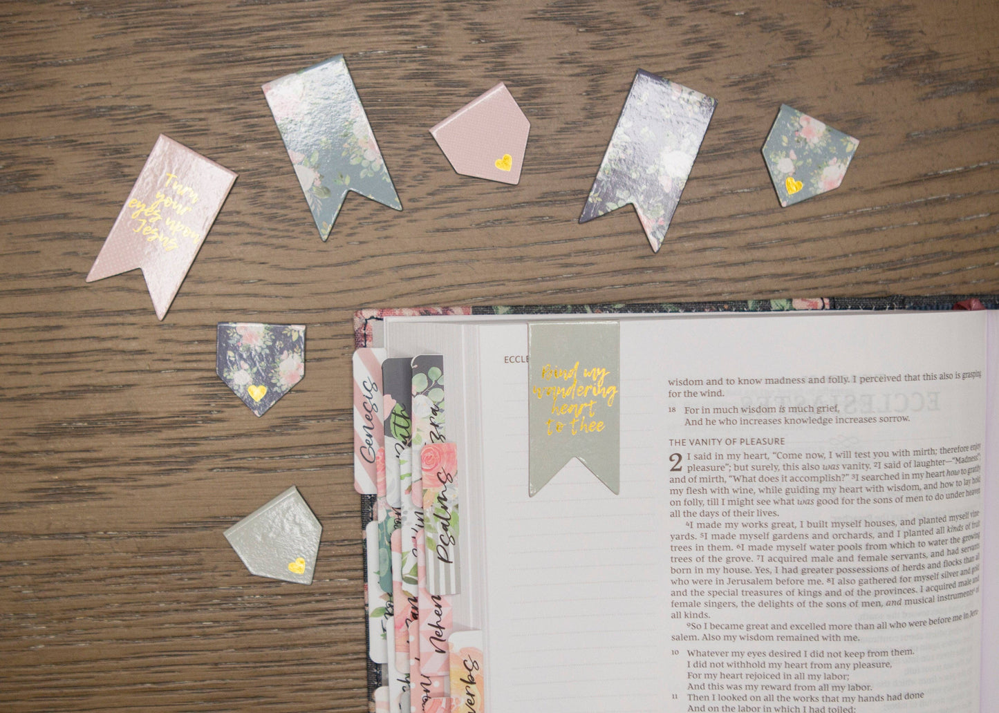 Chosen & Cherished - Magnetic Christian Bookmarks | Set of Bible Bookmarks