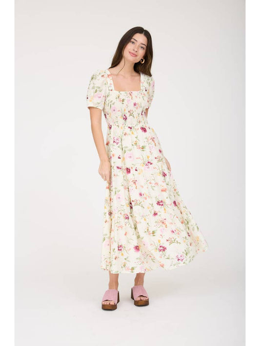 Looking at You Floral Smocked Dress
