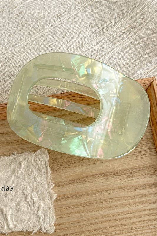 JOSSLYN by wall to wall - Jumbo Lay Flat Oval Hair Claw Clips Secure Styling | 40H1040