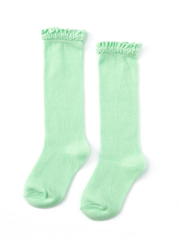 Little Stocking Co. - Lace Top Knee High Socks