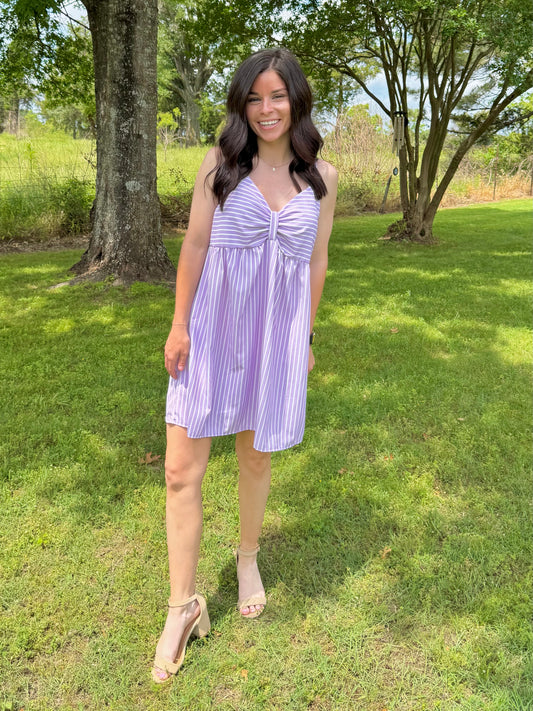 Spring Fling  Baby Doll Dress - Lavender