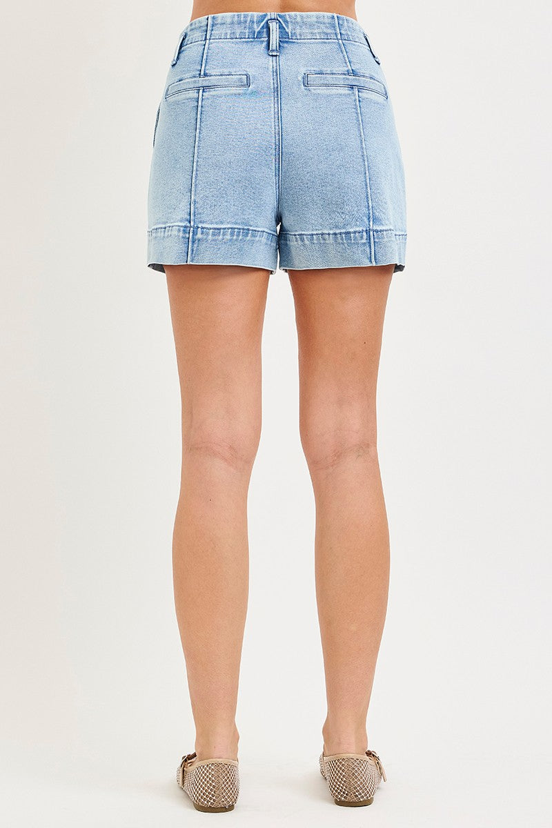 Marren High Rise Relaxed Denim Shorts