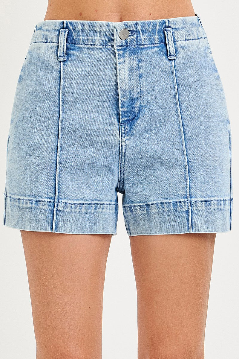 Marren High Rise Relaxed Denim Shorts