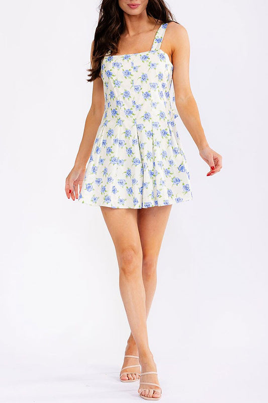 Cambree Blue Floral Romper