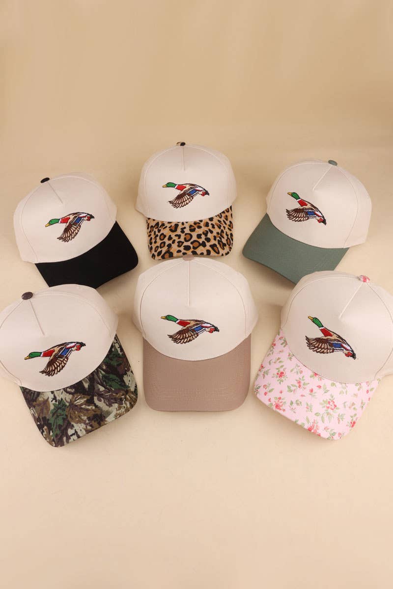 42POPS -  Mallard Two Tone Cotton Hat Zenana Consgt.