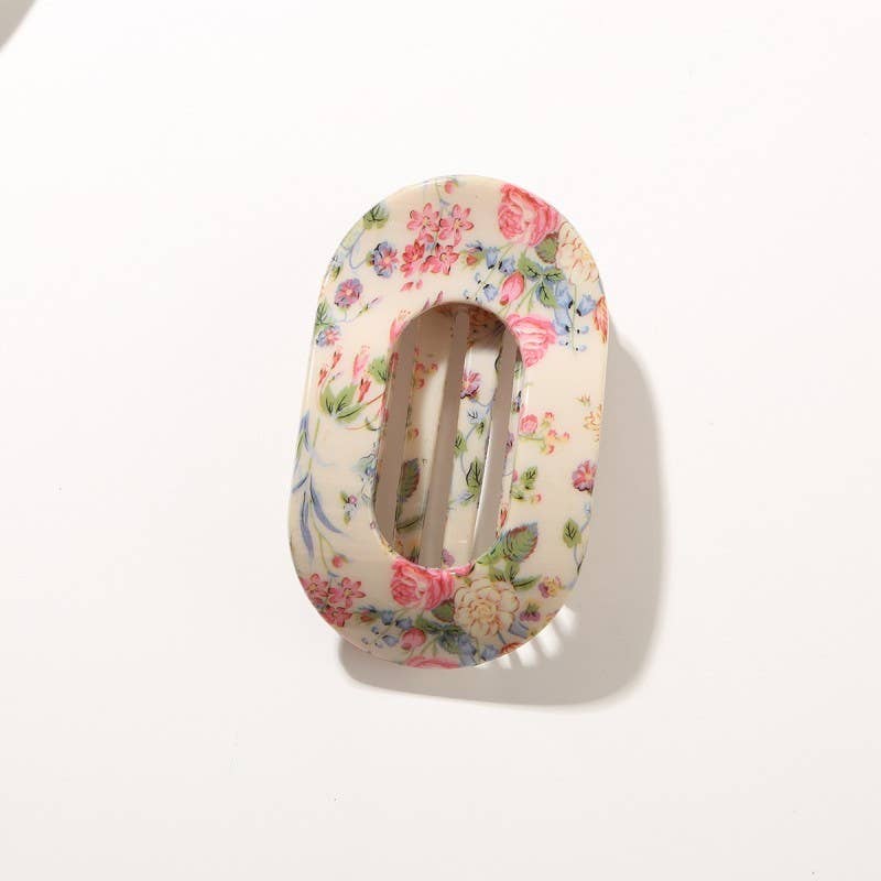 JOSSLYN by wall to wall - Vintage Floral & Leopard Hair Clip | 40H1119