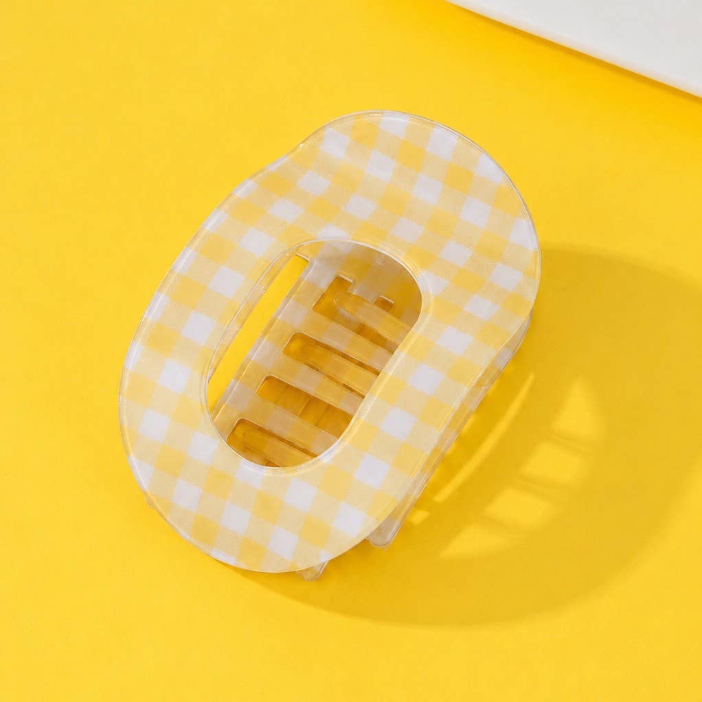 JOSSLYN by wall to wall - Jumbo Lay Flat Oval Hair Claw Clips Secure Styling | 40H1126
