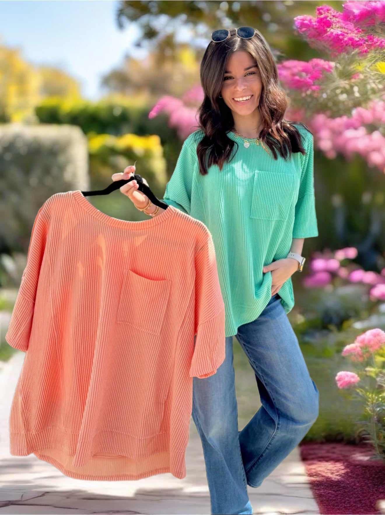 Andi Half Sleeve Relaxed Pocket Blouse