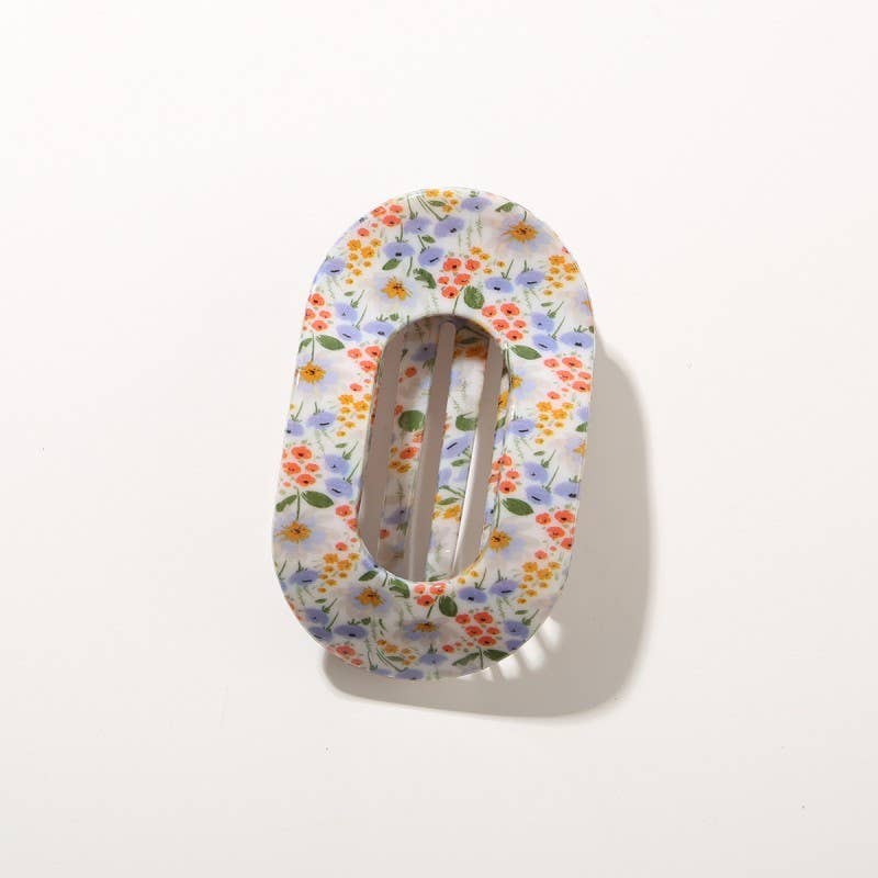 JOSSLYN by wall to wall - Vintage Floral & Leopard Hair Clip | 40H1119